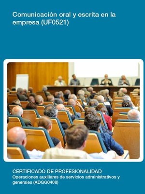 cover image of UF0521--Comunicación oral y escrita en la empresa